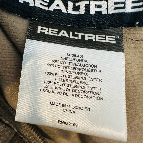 Realtree Xtra Camo Jacket Mens Small Hunting Outdoors Pockets Zip Insulated Coat - Picture 6 of 8